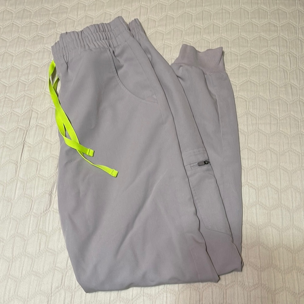 Figs zamora high waisted joggers slate - size small